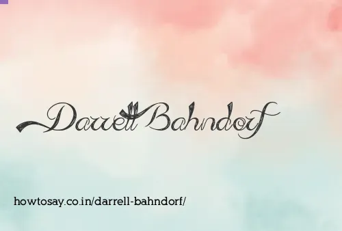 Darrell Bahndorf