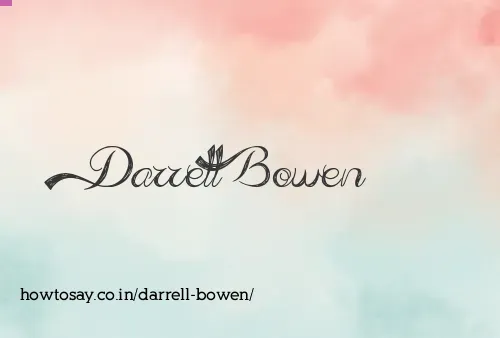Darrell Bowen