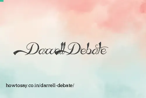 Darrell Debate