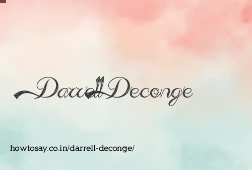Darrell Deconge