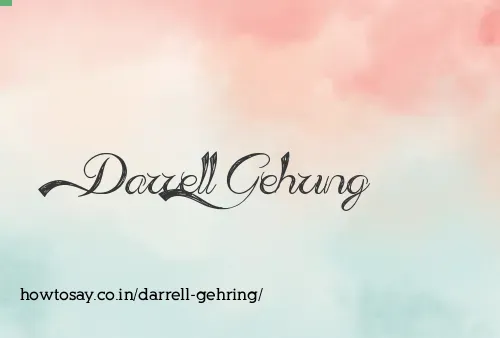 Darrell Gehring