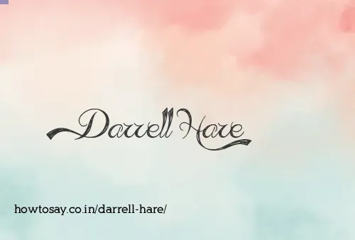 Darrell Hare