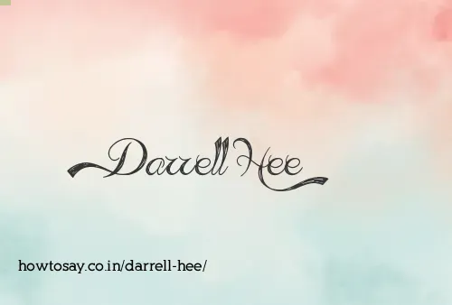 Darrell Hee