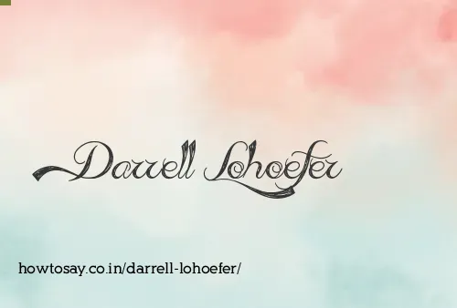 Darrell Lohoefer