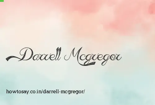Darrell Mcgregor