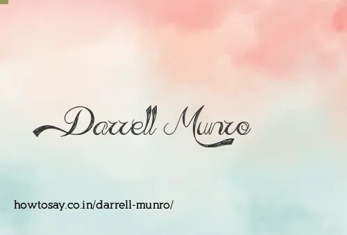 Darrell Munro