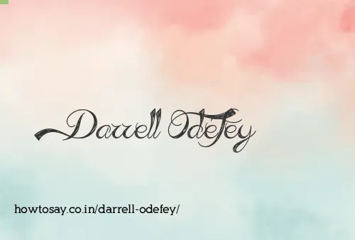Darrell Odefey
