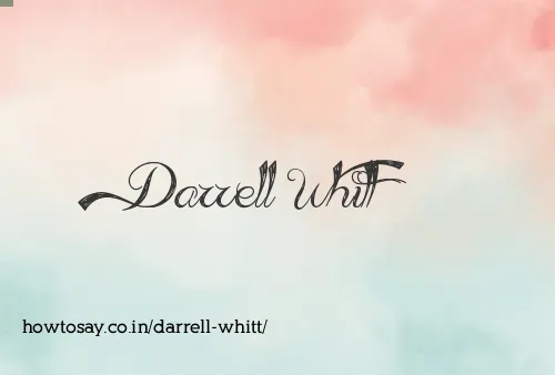 Darrell Whitt