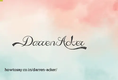 Darren Acker