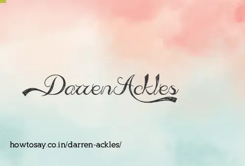 Darren Ackles