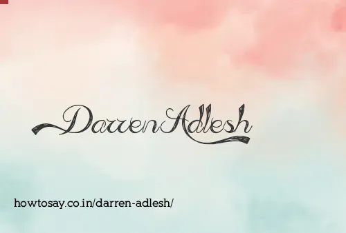 Darren Adlesh
