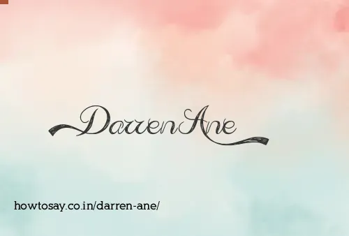 Darren Ane