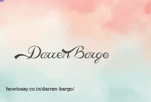 Darren Bargo