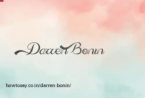 Darren Bonin