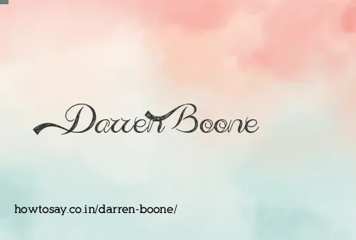 Darren Boone