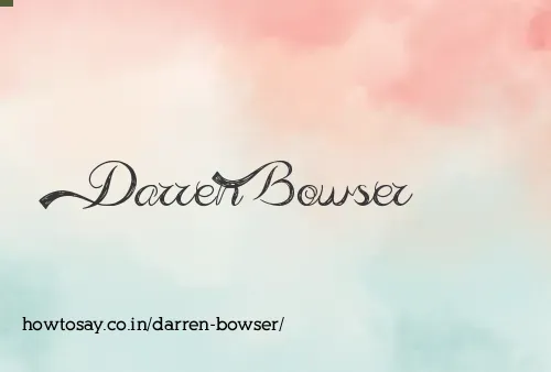 Darren Bowser