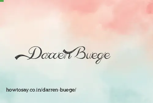 Darren Buege