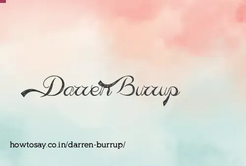 Darren Burrup