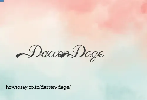 Darren Dage