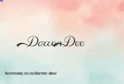 Darren Dee