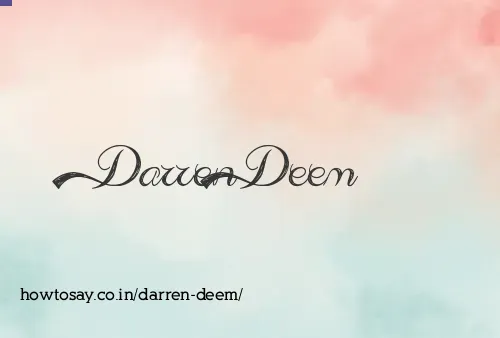 Darren Deem