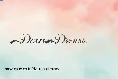 Darren Denise