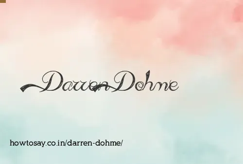Darren Dohme