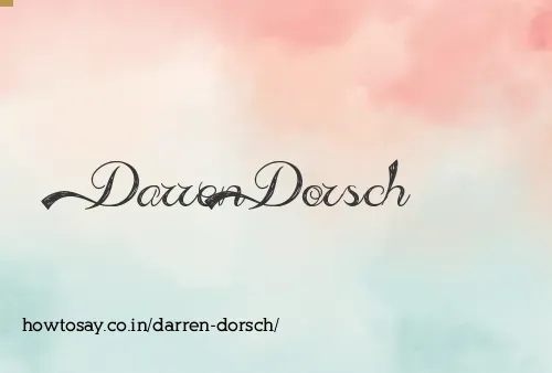 Darren Dorsch