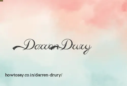 Darren Drury