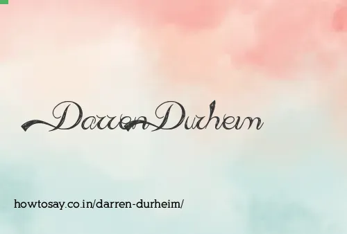 Darren Durheim