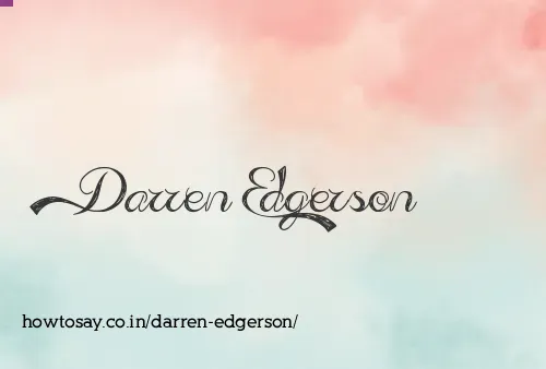 Darren Edgerson