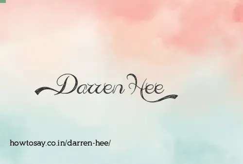 Darren Hee