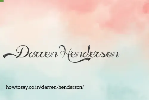 Darren Henderson