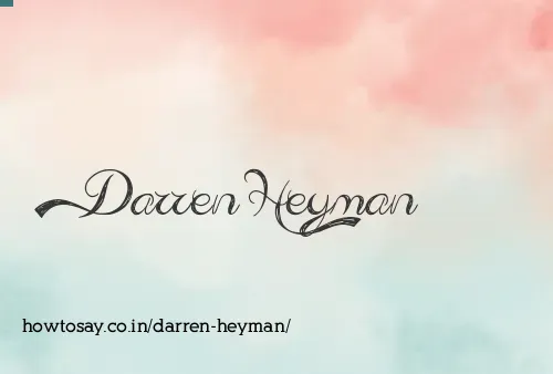 Darren Heyman