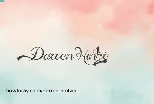 Darren Hintze