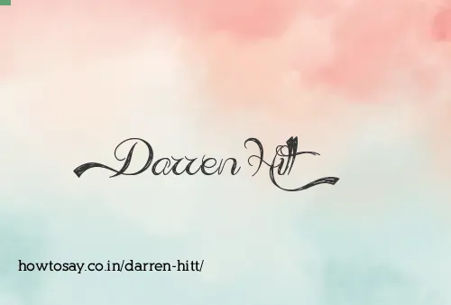 Darren Hitt