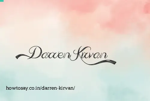 Darren Kirvan
