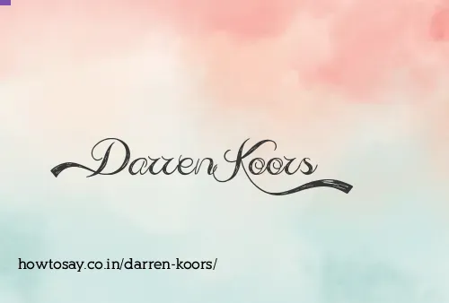 Darren Koors