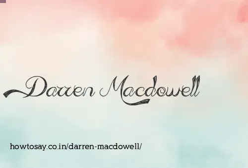Darren Macdowell