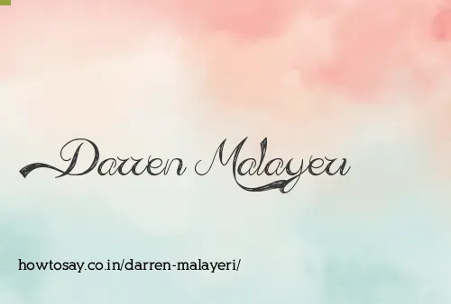 Darren Malayeri