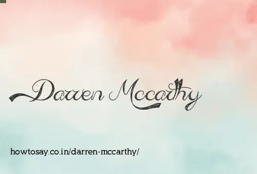 Darren Mccarthy