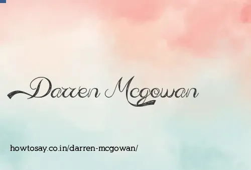 Darren Mcgowan