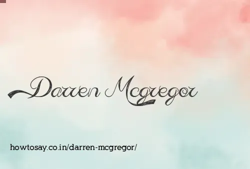 Darren Mcgregor