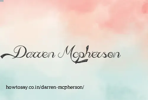 Darren Mcpherson