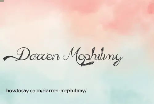 Darren Mcphilimy