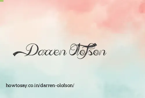 Darren Olofson