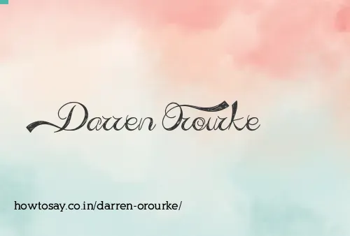 Darren Orourke