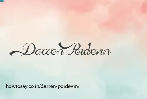 Darren Poidevin