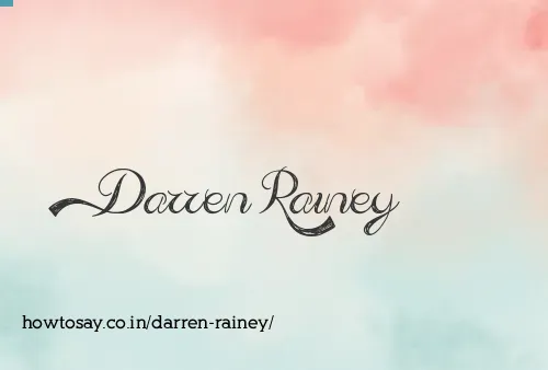 Darren Rainey