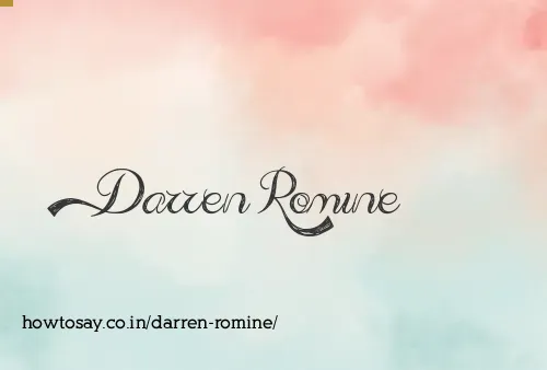 Darren Romine